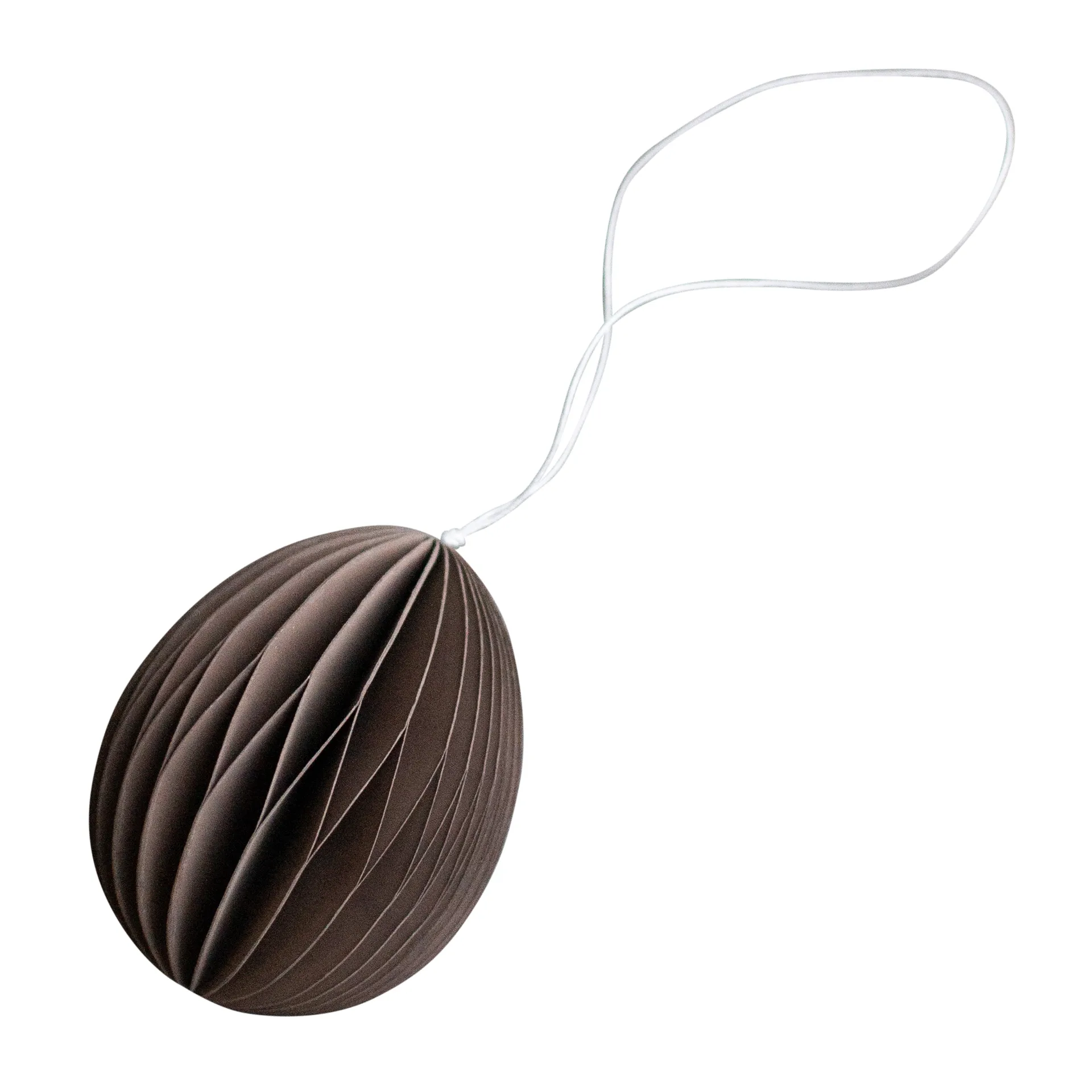 Pendente di Pasqua in carta Ovoid 7 cm, Brown DBKD