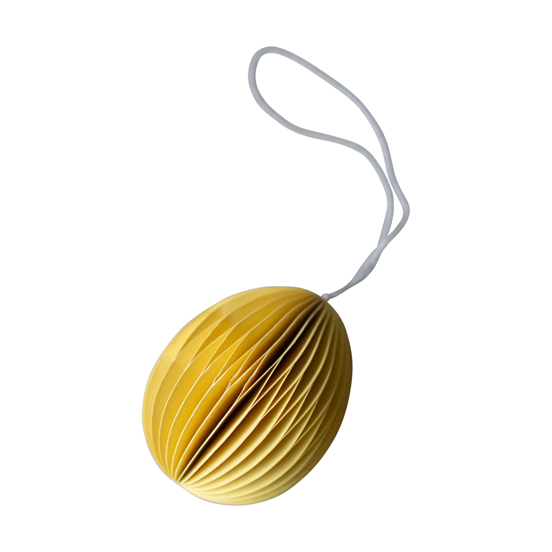 Pendente di Pasqua in carta Ovoid 7 cm, Giallo DBKD