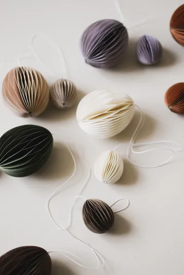 Pendente di Pasqua in carta Ovoid 7 cm - Sabbia - DBKD