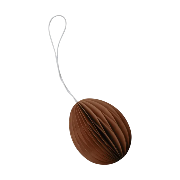 Pendente di Pasqua in carta Ovoid 7 cm - Terracotta - DBKD