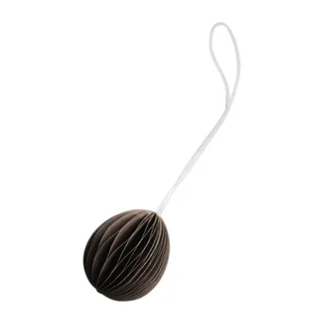 Pendente di Pasqua in carta Ovoid piccolo 4 cm - Brown - DBKD