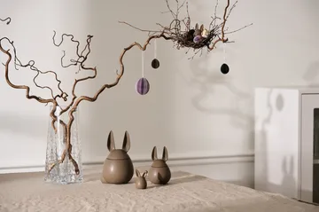 Pendente di Pasqua in carta Ovoid piccolo 4 cm - Brown - DBKD