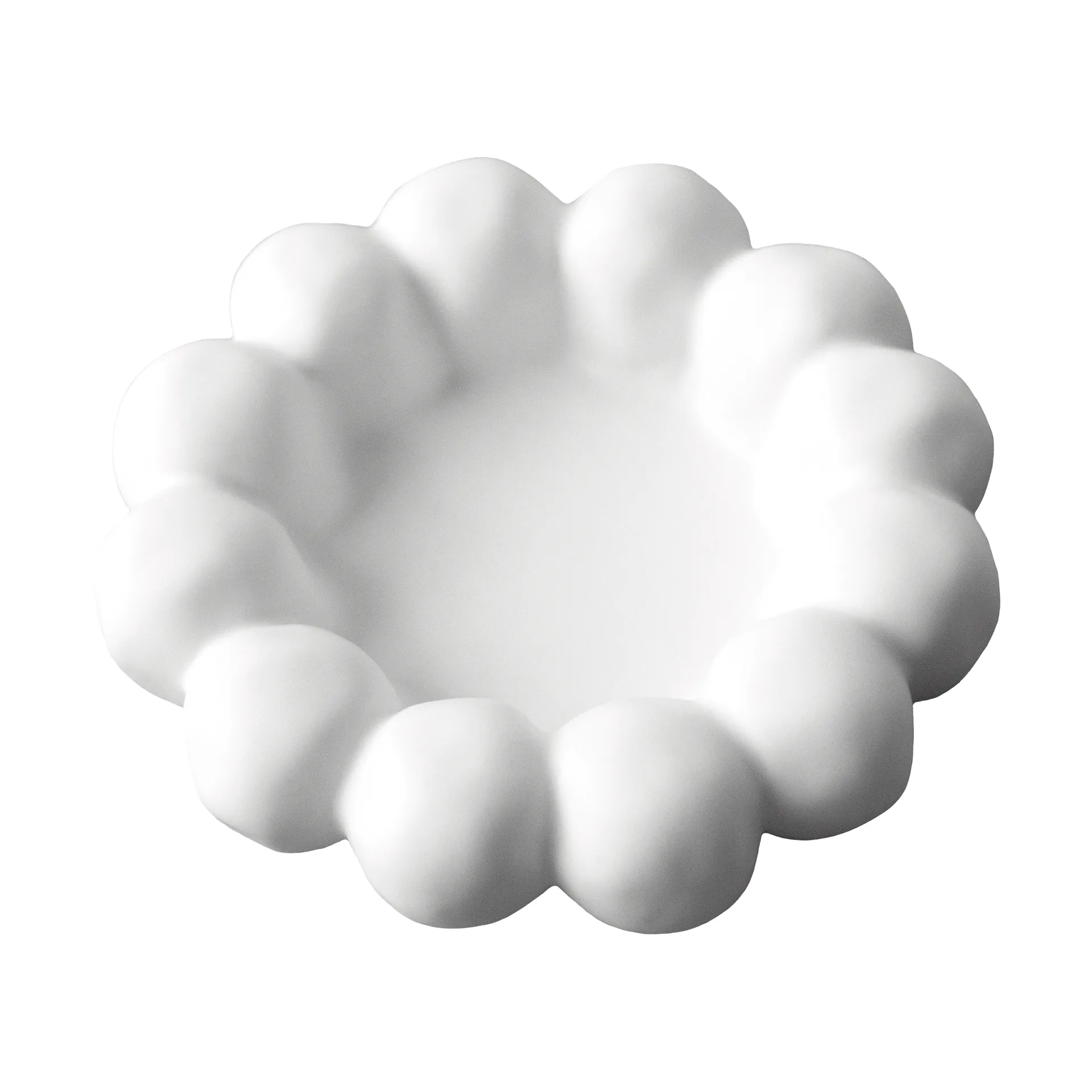Piatto per candele Bright Ø17 cm, Bianco DBKD