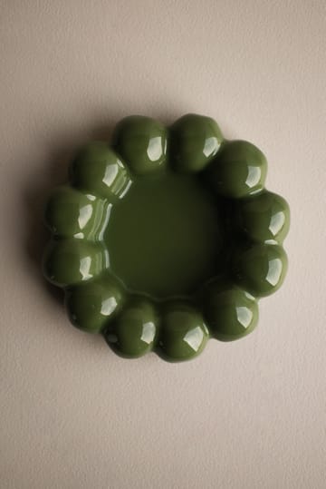 Piatto per candele Bright Ø17 cm - Shiny green - DBKD