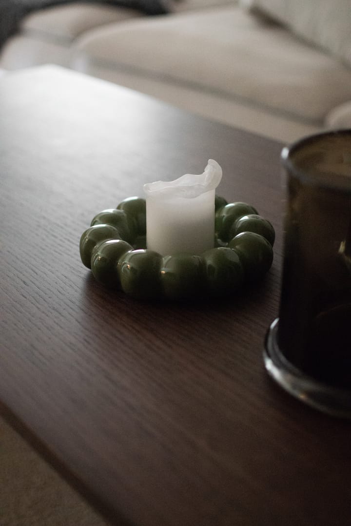Piatto per candele Bright Ø17 cm, Shiny green DBKD
