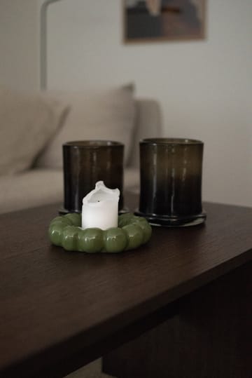 Piatto per candele Bright Ø17 cm - Shiny green - DBKD