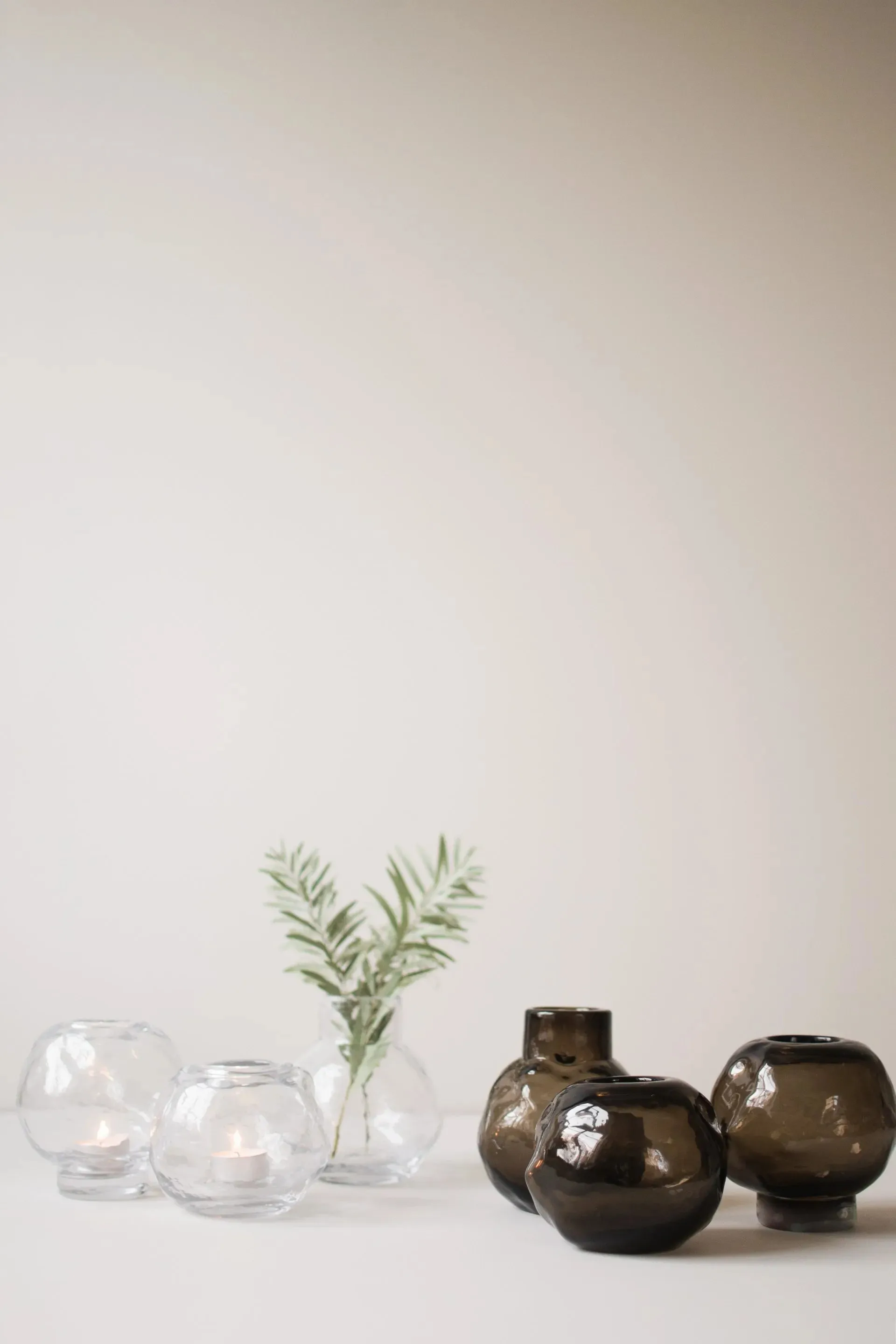 Portacandela mini Bunch, Ø 12 cm, Trasparente DBKD