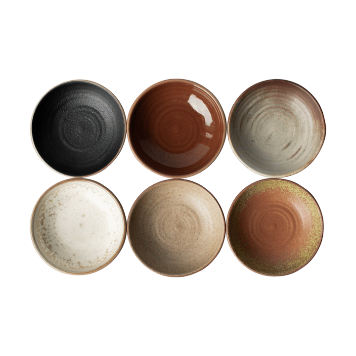Set di 6 ciotole Bowl Ø9 cm, Multicolore DBKD
