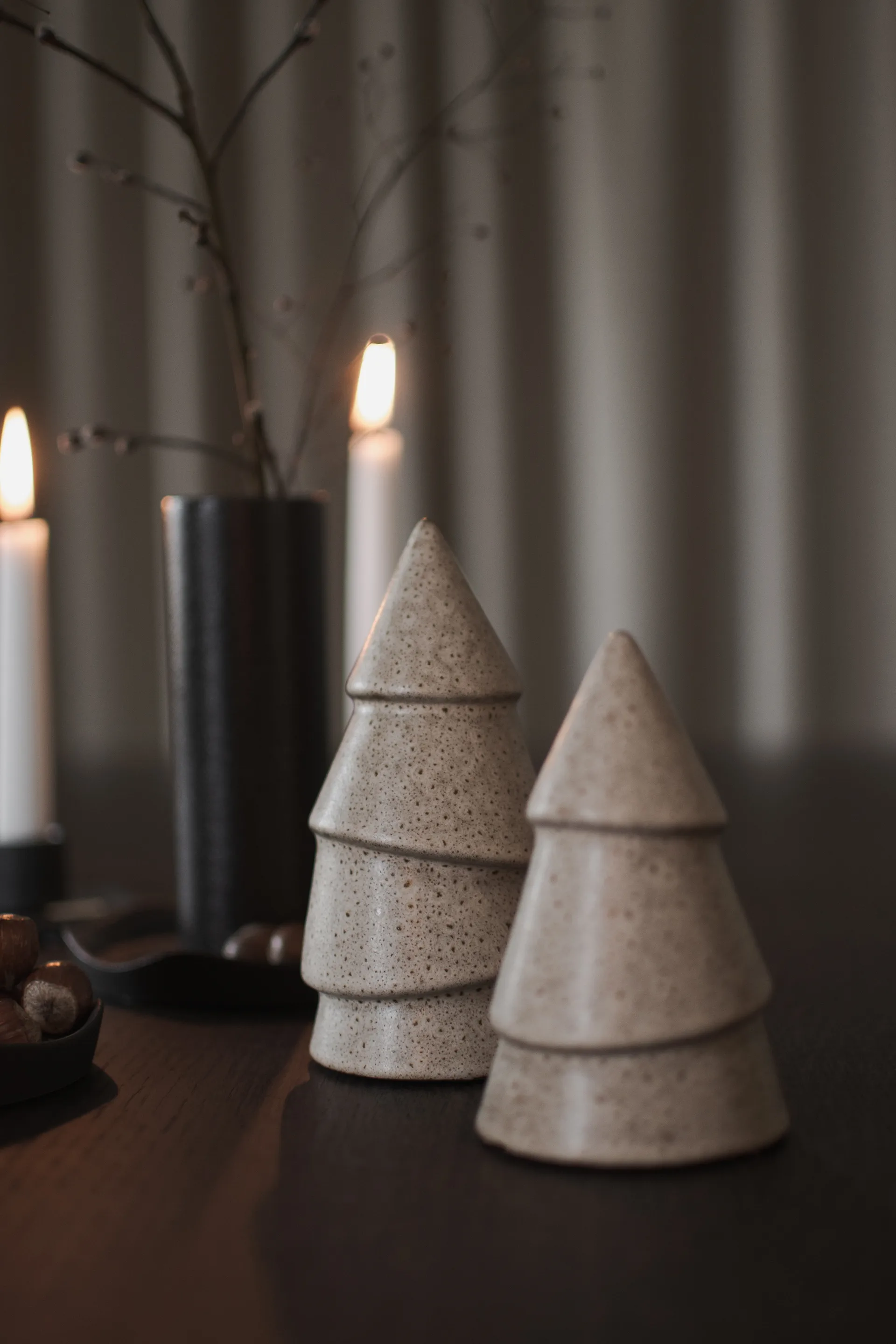 Statuina albero di Natale Narrow, beige, Grande 14 cm DBKD