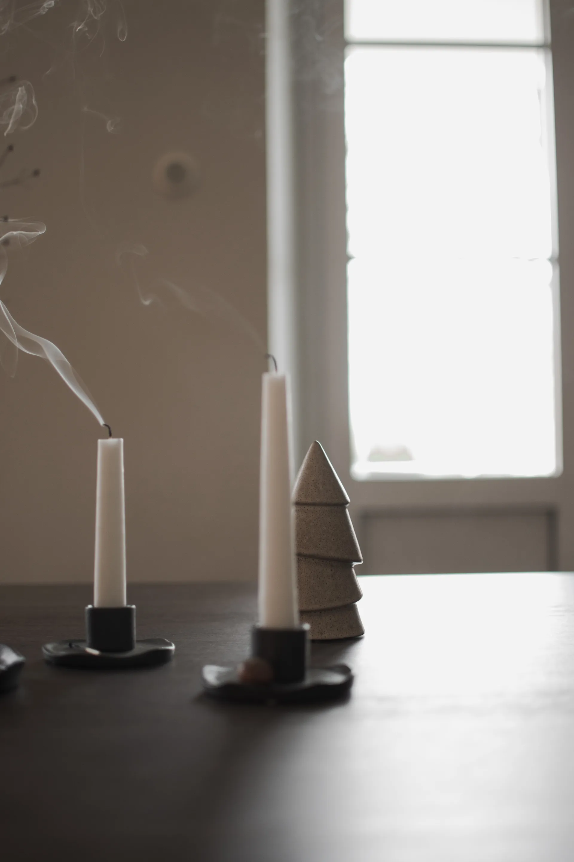 Statuina albero di Natale Narrow, beige, Grande 14 cm DBKD