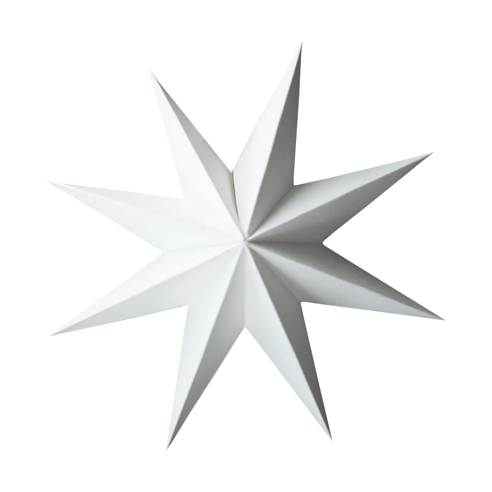 Stella invernale di carta decorativa, Bianco, grande, Ø19 cm DBKD