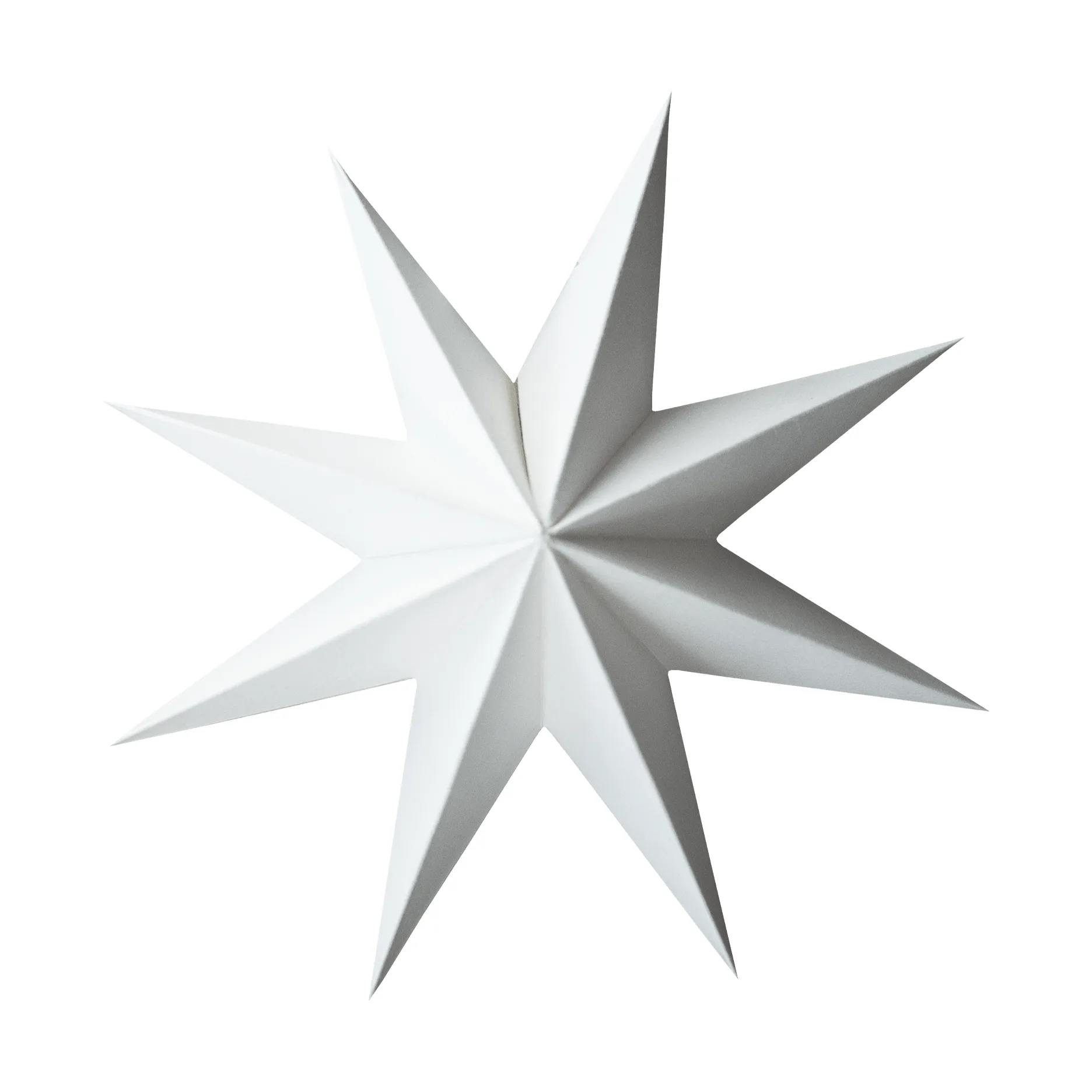 Stella invernale di carta decorativa, Bianco, medio, Ø14 cm DBKD