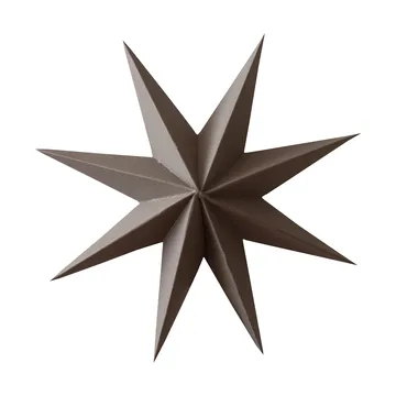 Stella invernale di carta decorativa - Brown, medio, Ø14 cm - DBKD
