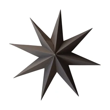Stella invernale di carta decorativa - Marrone, grande, Ø19 cm - DBKD