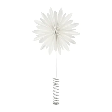 Stella per l'albero di Natale "Tree tops flower" - Bianco - DBKD