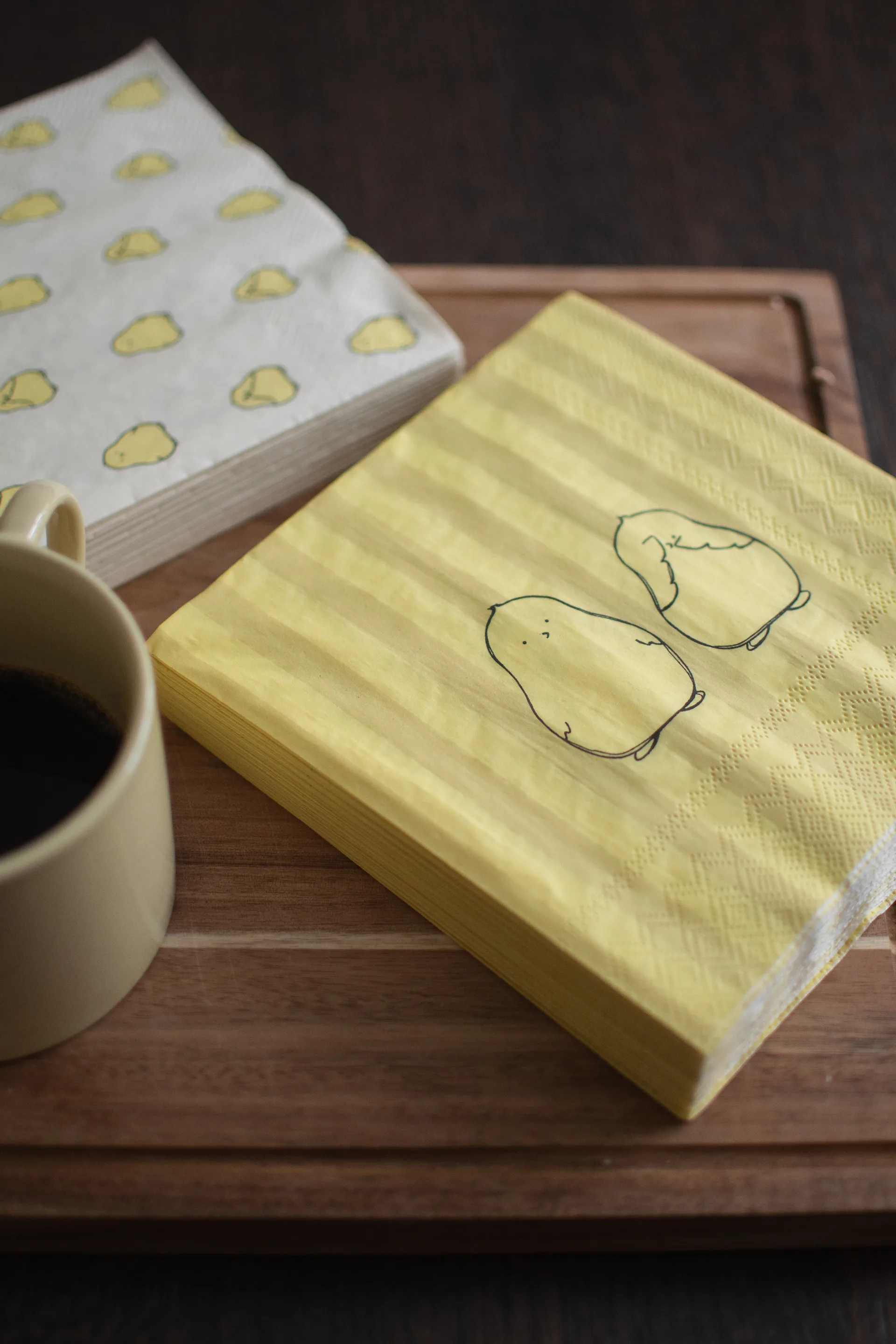 Tovaglioli di carta Chubby chicken stripe confezione da 20, Crema, 33x33 cm DBKD