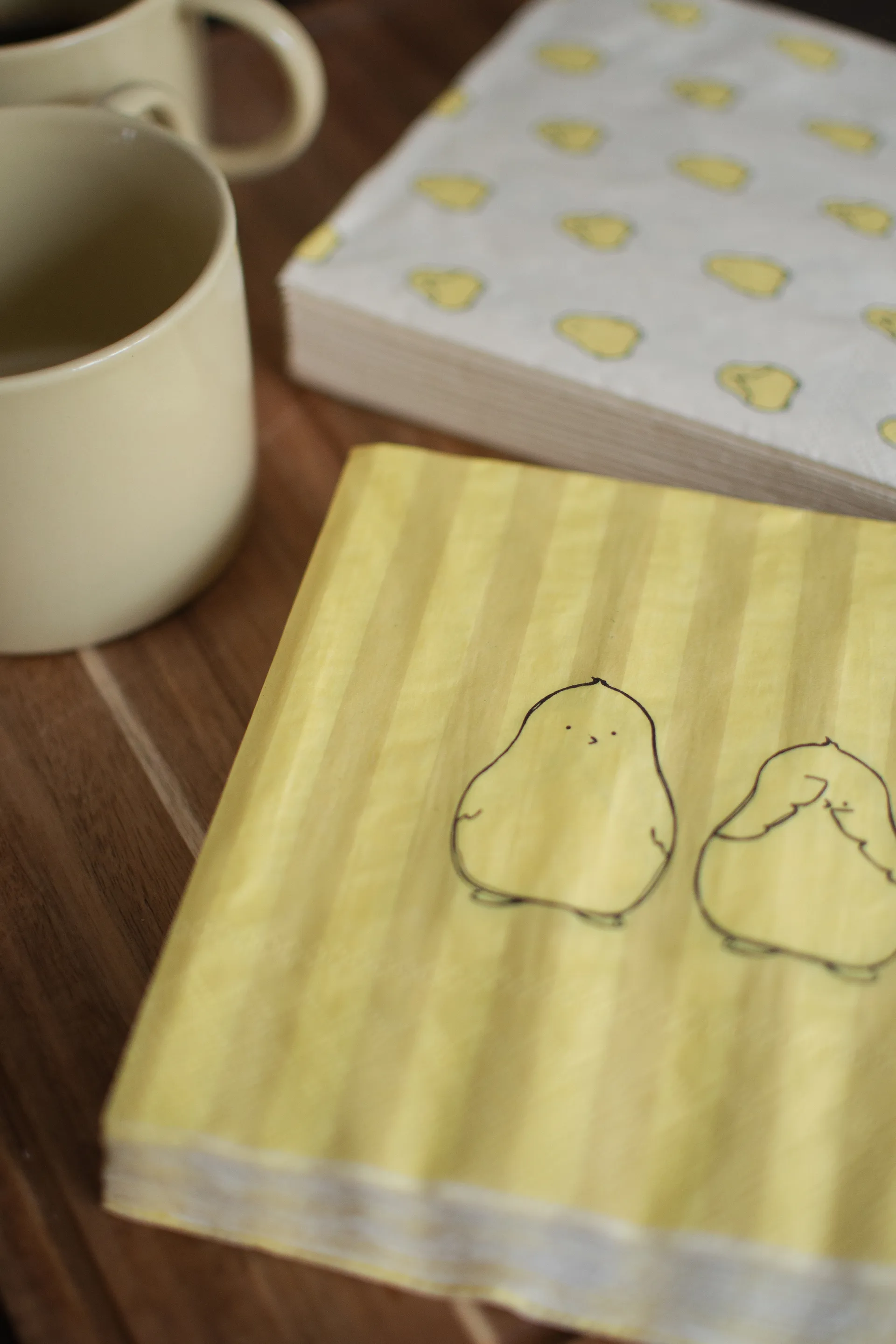 Tovaglioli di carta Chubby chicken stripe confezione da 20, Crema, 33x33 cm DBKD