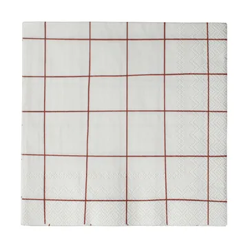 Tovagliolo di carta Square 33x33 cm confezione da 20 - Rosso scuro - DBKD