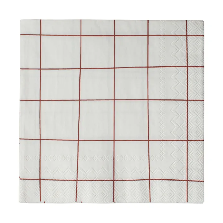 Tovagliolo di carta Square 33x33 cm confezione da 20 - Rosso scuro - DBKD