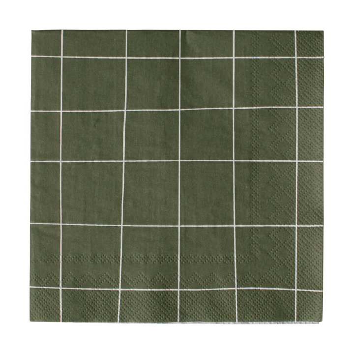 Tovagliolo di carta Square 33x33 cm confezione da 20 - Verde - DBKD