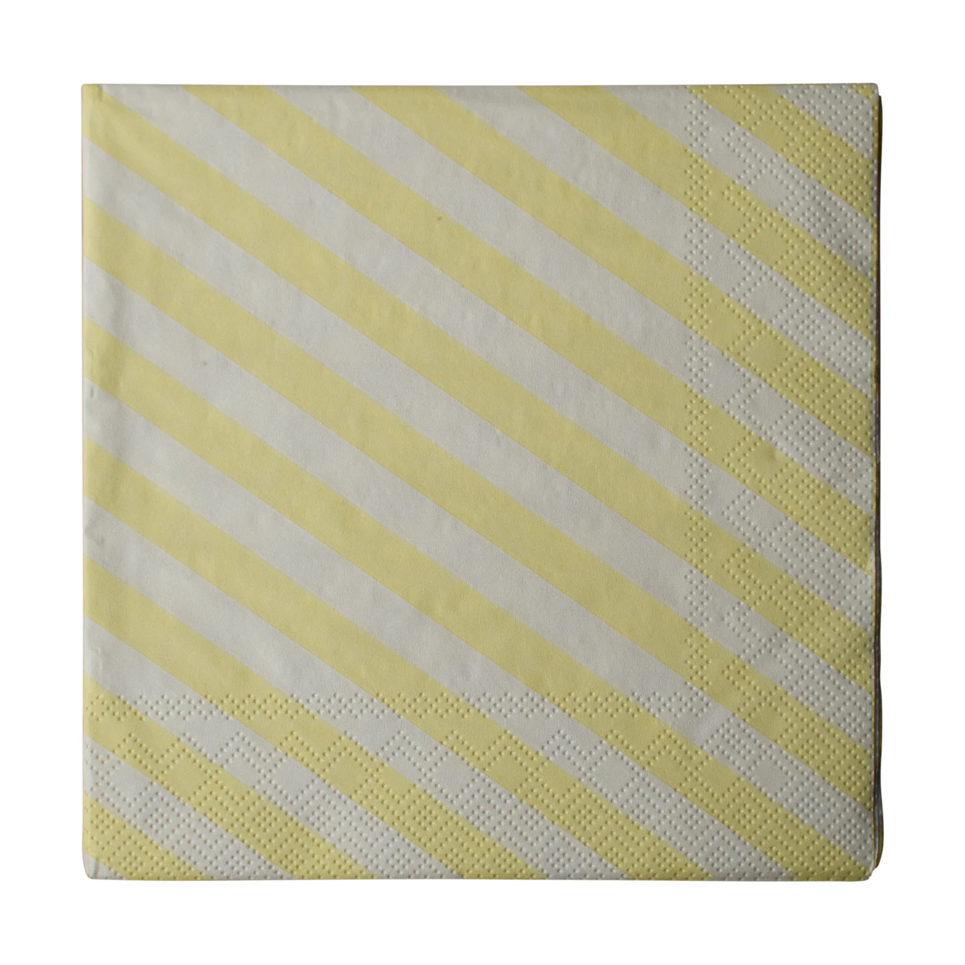 Tovagliolo di carta Stripe 33x33 cm confezione da 20, Crema DBKD