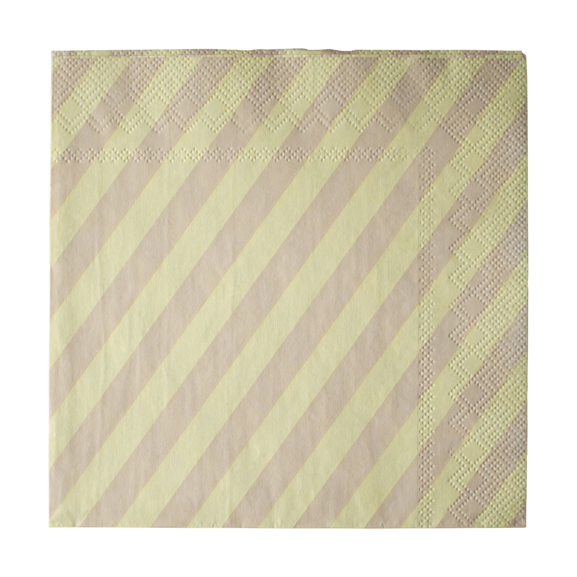 Tovagliolo di carta Stripe 33x33 cm confezione da 20, Giallo DBKD