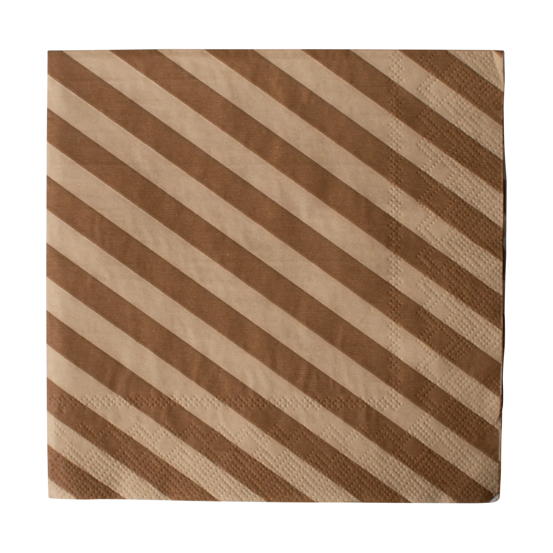 Tovagliolo di carta Stripe 33x33 cm confezione da 20, Nocciola DBKD