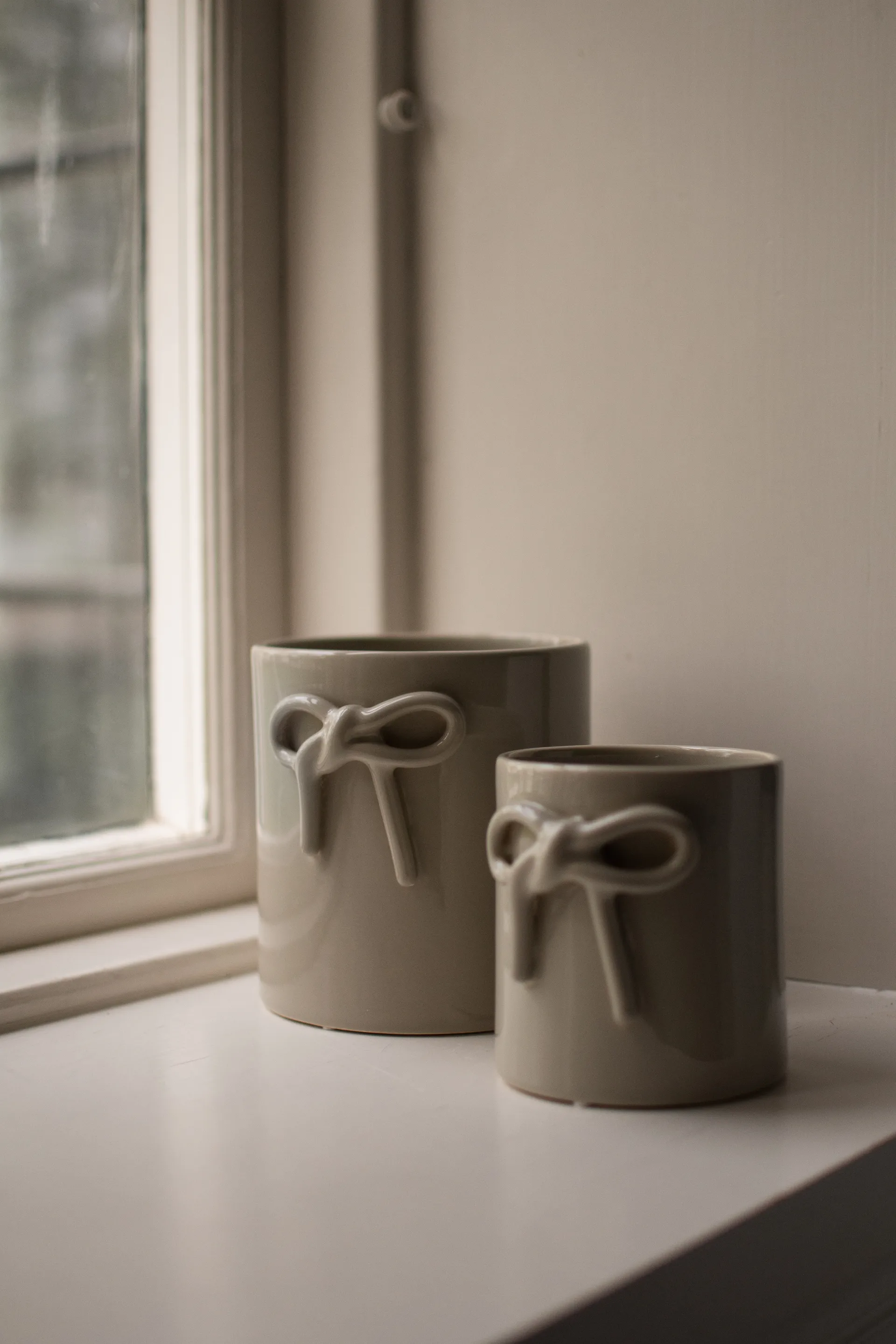 Vaso Bow Ø11 cm, Shiny mole DBKD