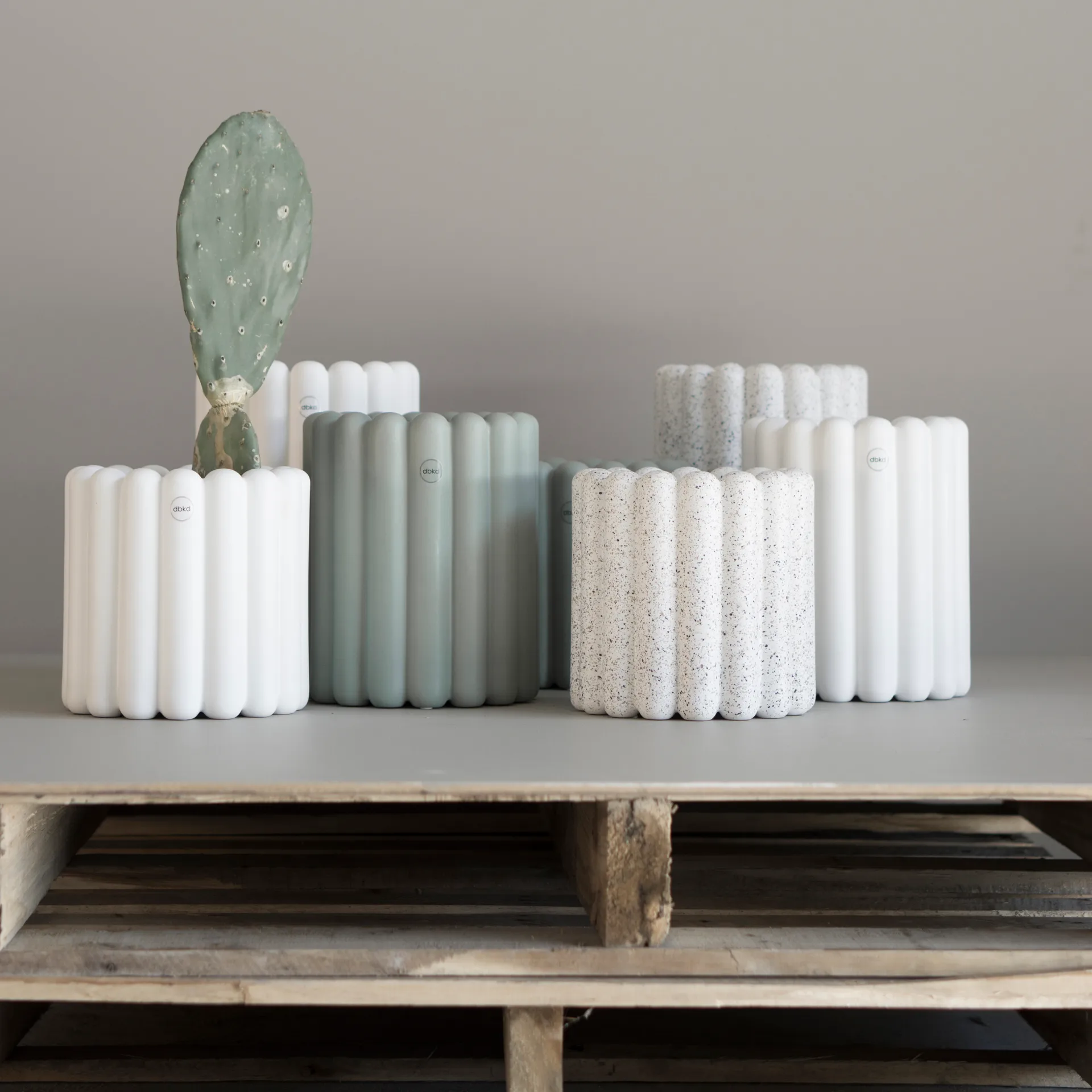 Vaso da fiori Mist grande Ø19x27 cm, Bianco DBKD