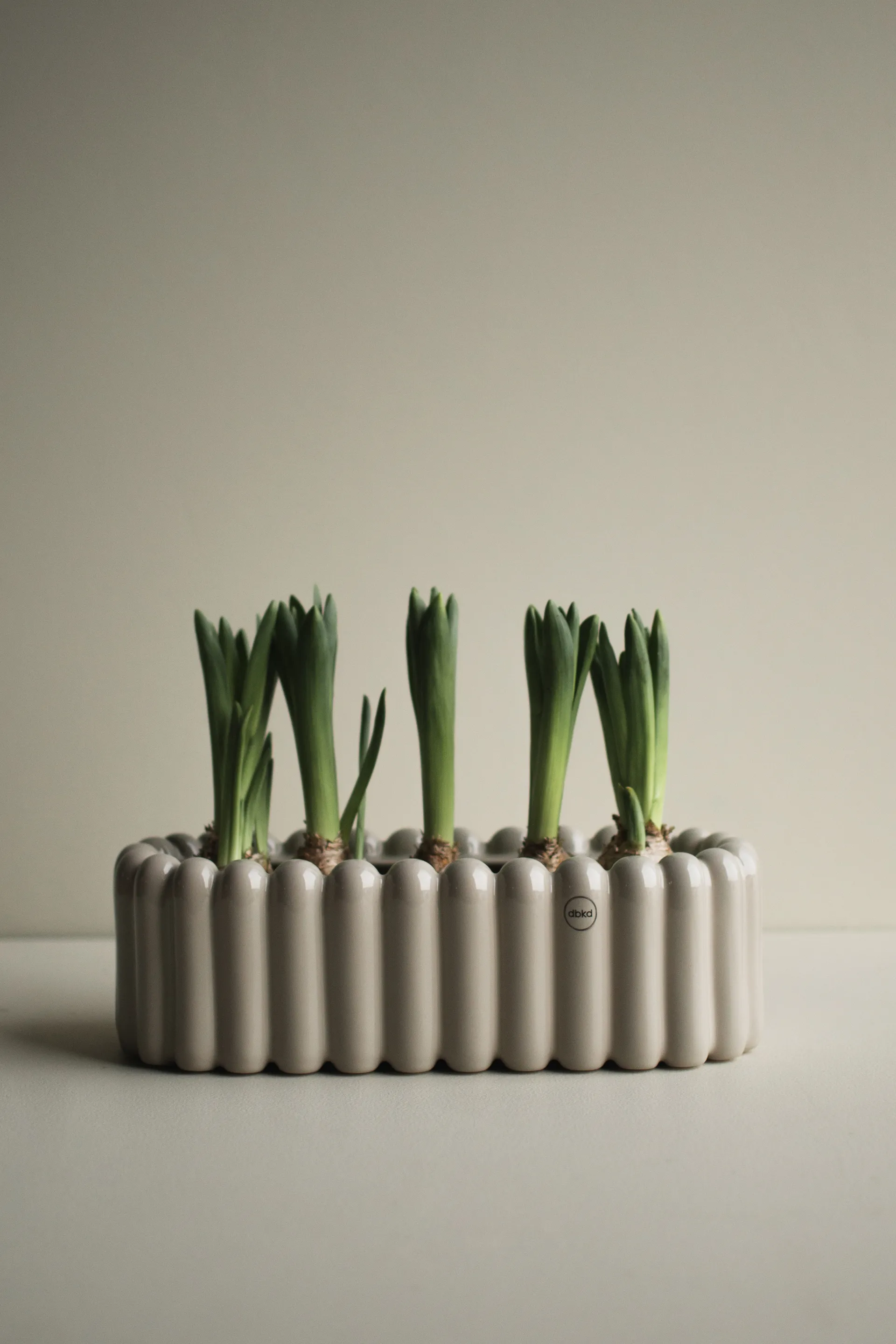 Vaso da fiori Mist ovale piccolo 35 cm, Shiny mole DBKD