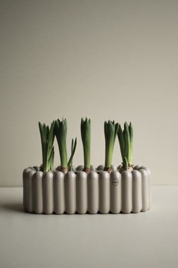 Vaso da fiori Mist ovale piccolo 35 cm - Shiny mole - DBKD