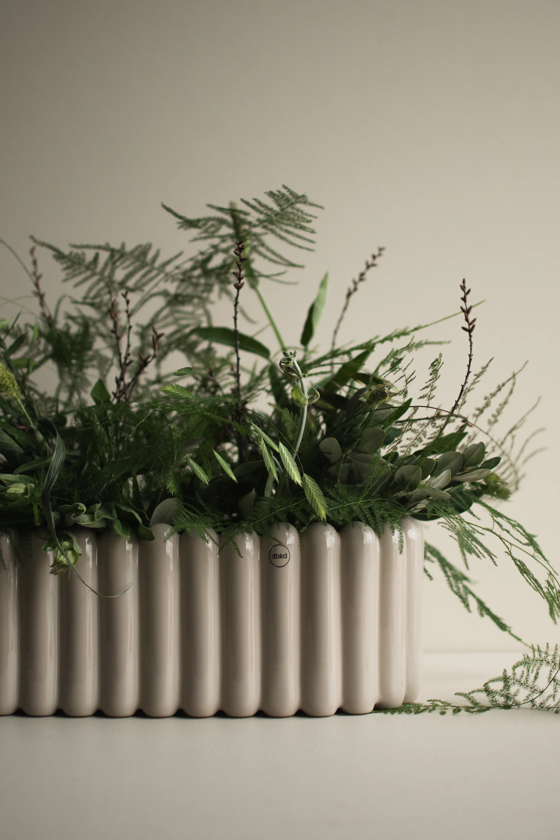 Vaso da fiori Mist ovale, Shiny mole DBKD