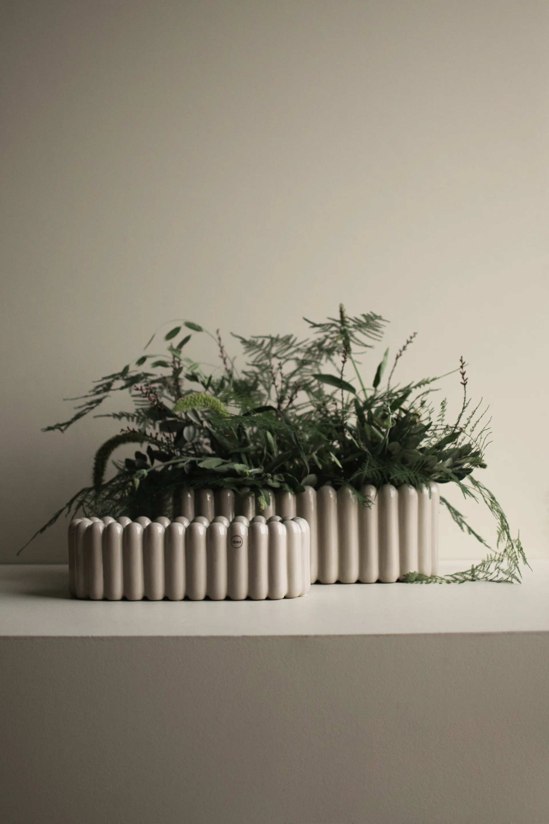 Vaso da fiori Mist ovale, Shiny mole DBKD