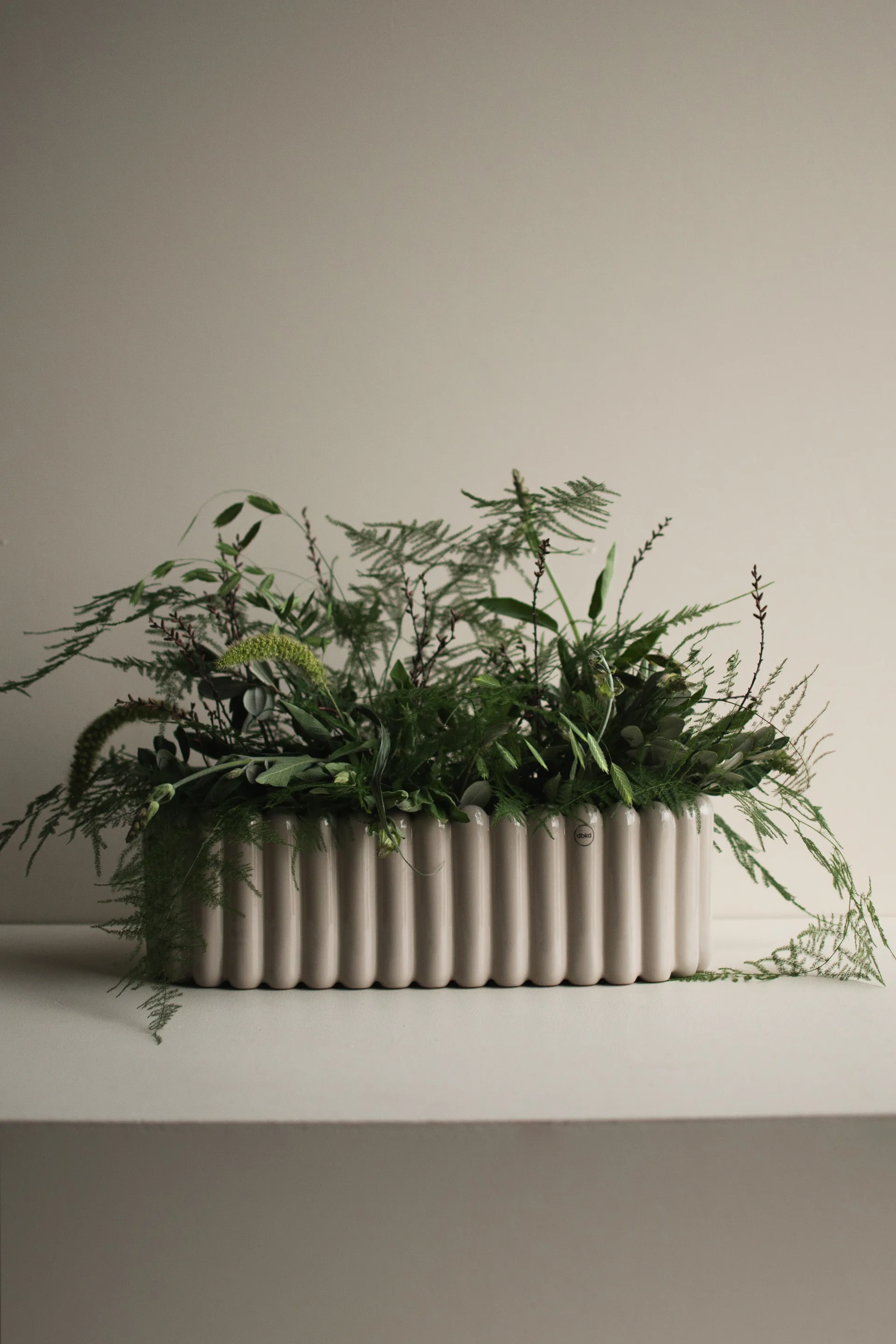 Vaso da fiori Mist ovale, Shiny mole DBKD