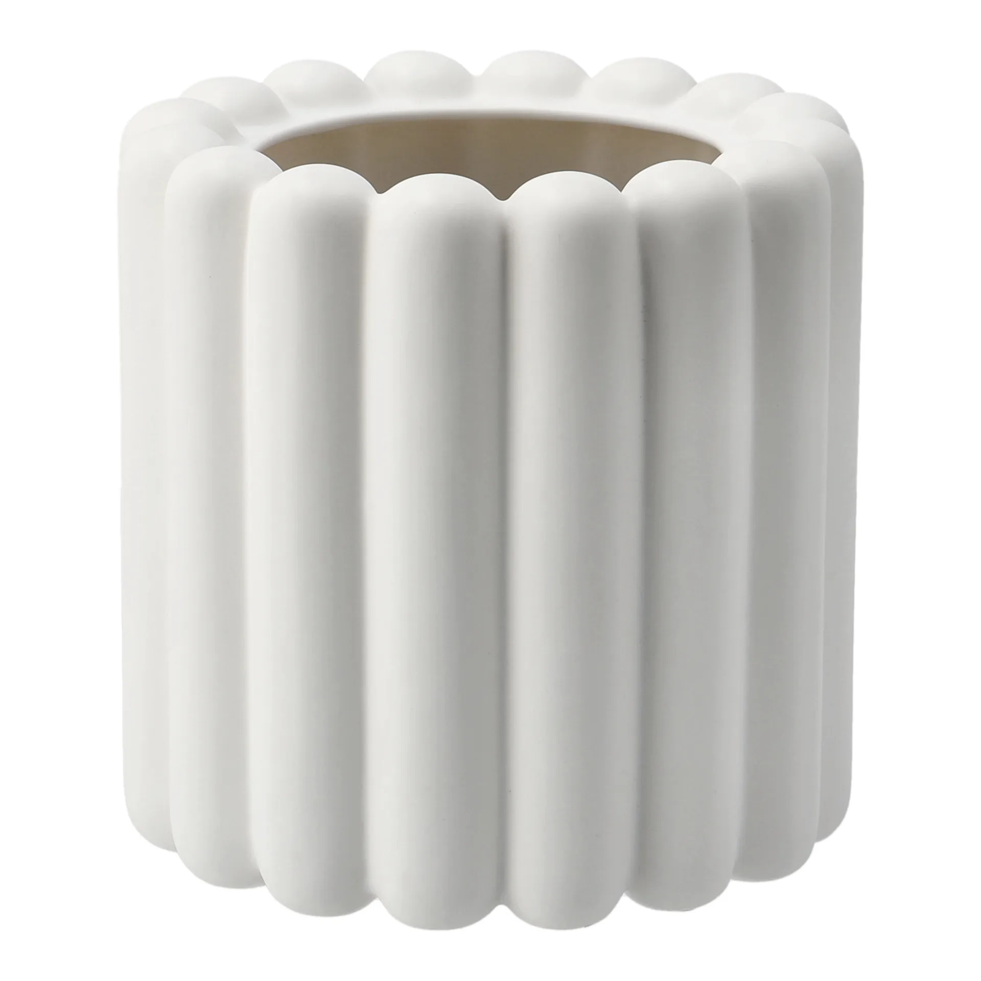 Vaso da fiori Mist piccolo Ø19x19 cm, Bianco DBKD