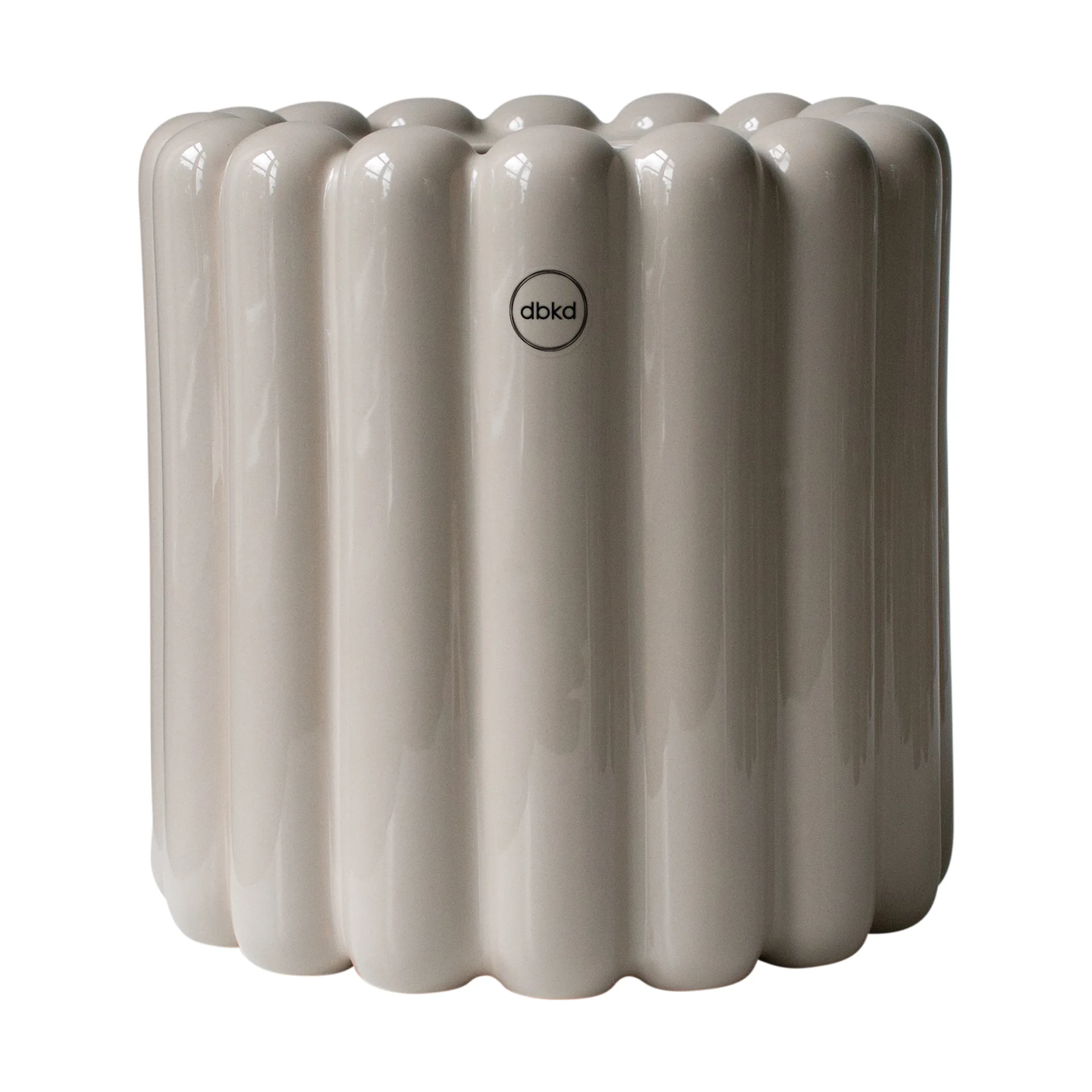 Vaso da fiori Mist piccolo Ø19x19 cm, Shiny mole DBKD