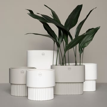 Vaso da fiori ovale alto Front  - bianco - DBKD