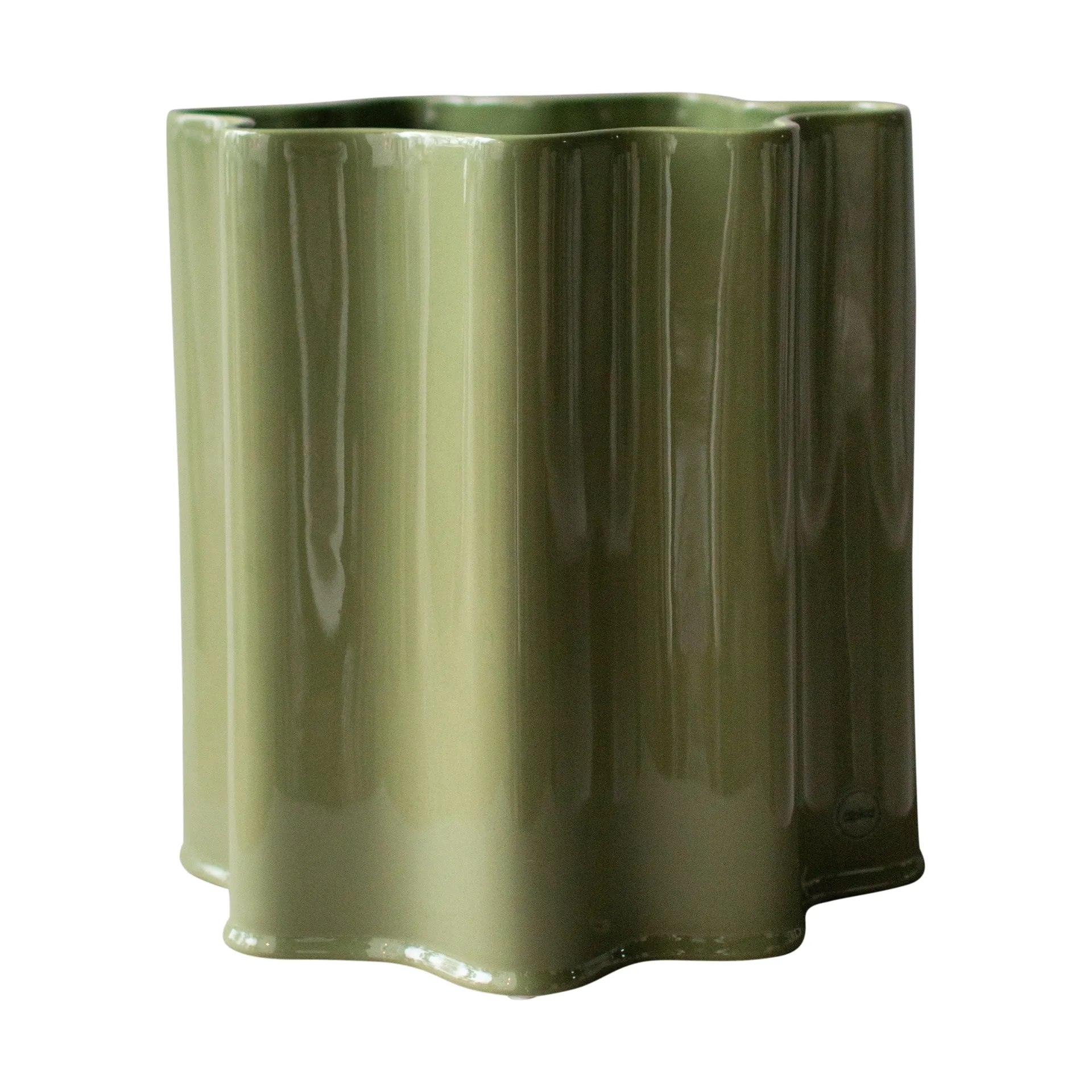 Vaso Filter, Verde lucido, Ø25 cm DBKD