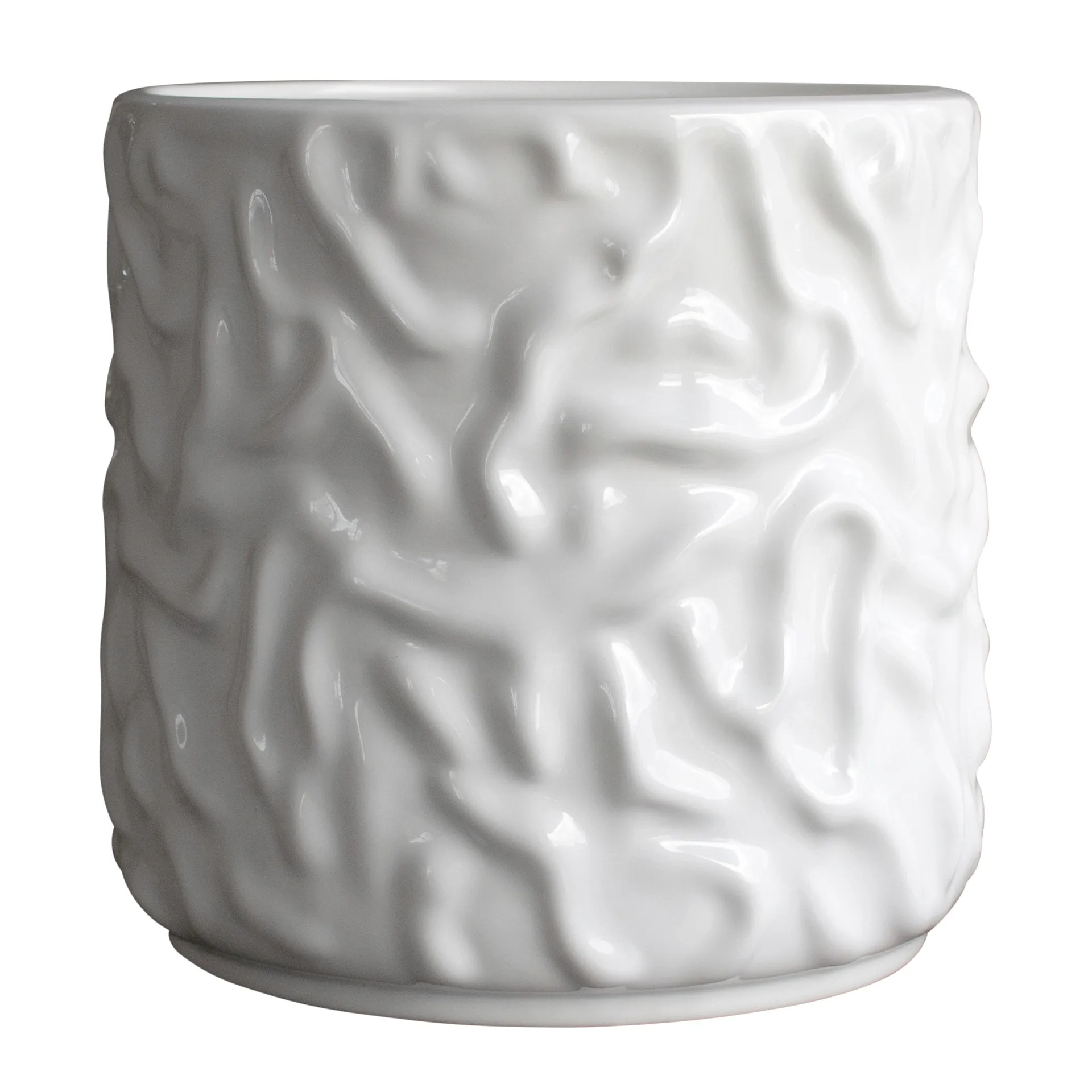 Vaso fiori Swoon Ø 23 cm, Shiny white DBKD