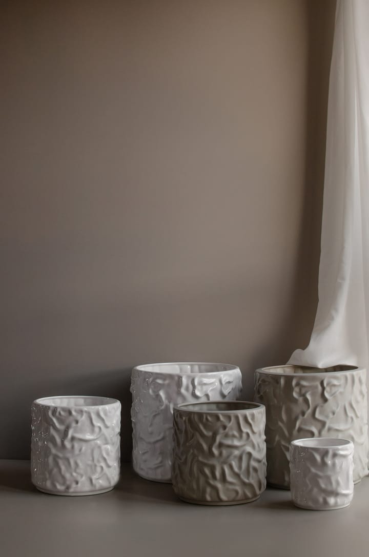 Vaso fiori Swoon Ø 31 cm, Shiny white DBKD