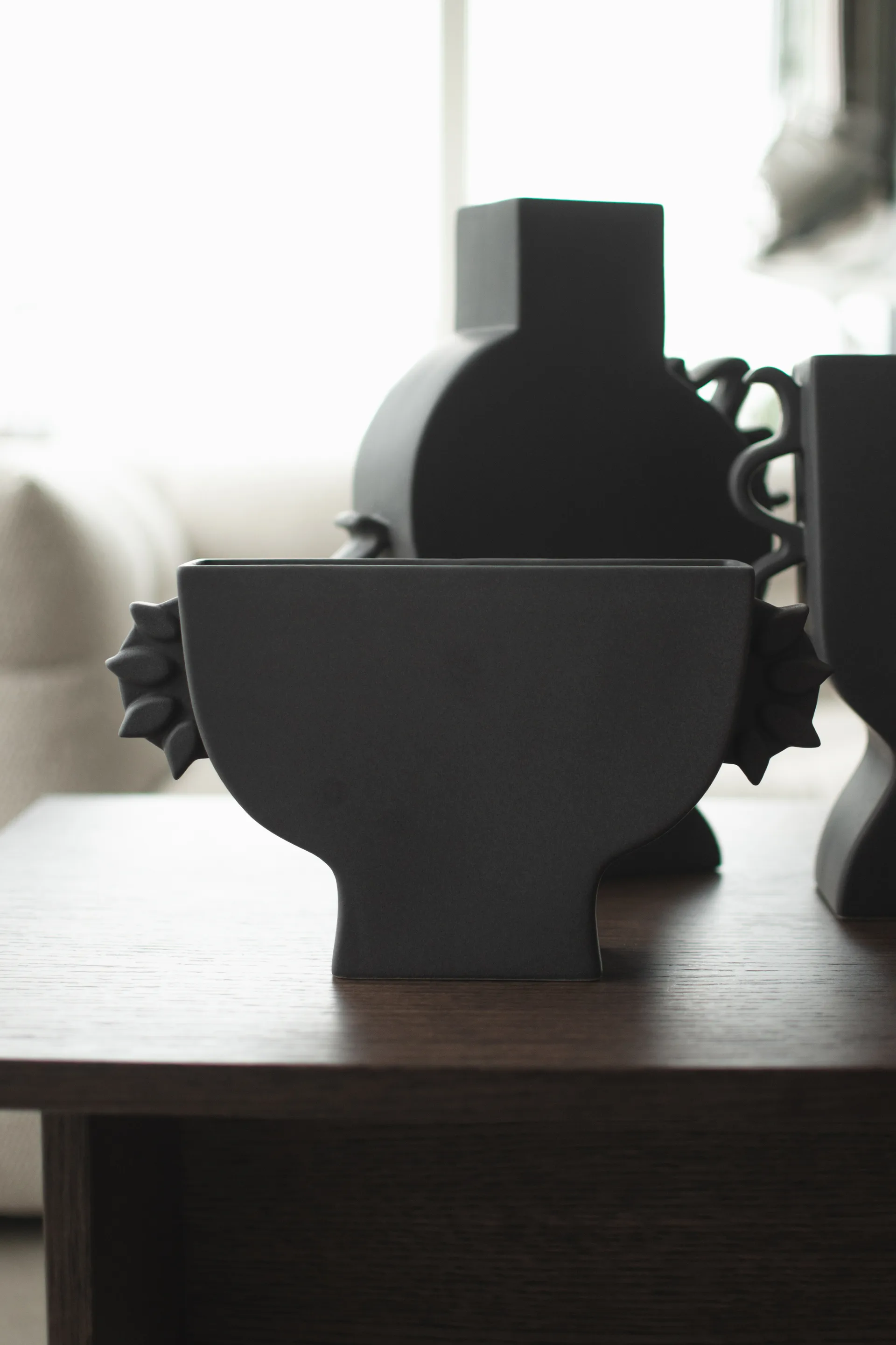 Vaso Flat 16 cm, Nero DBKD