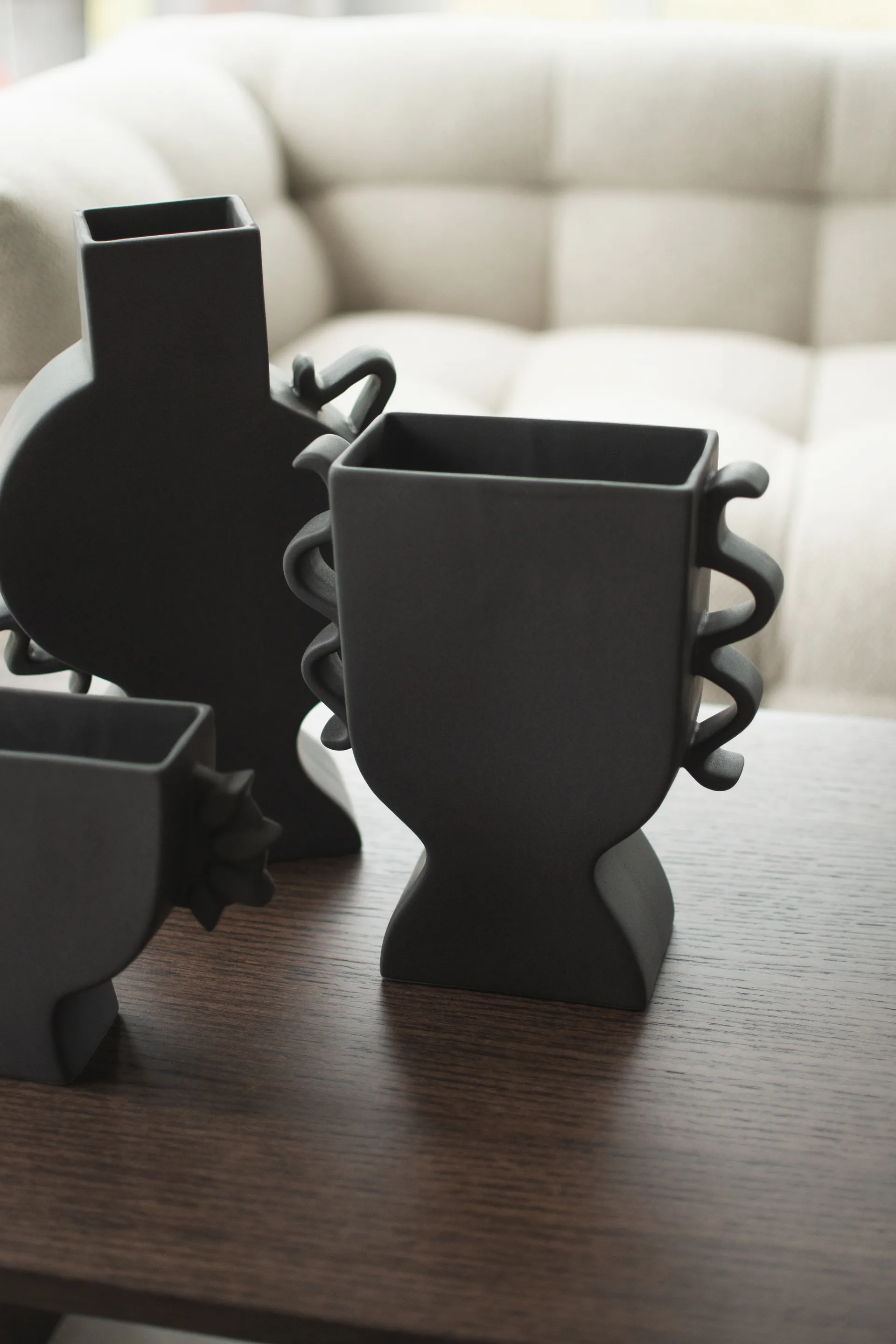 Vaso Flat 25 cm, Nero DBKD