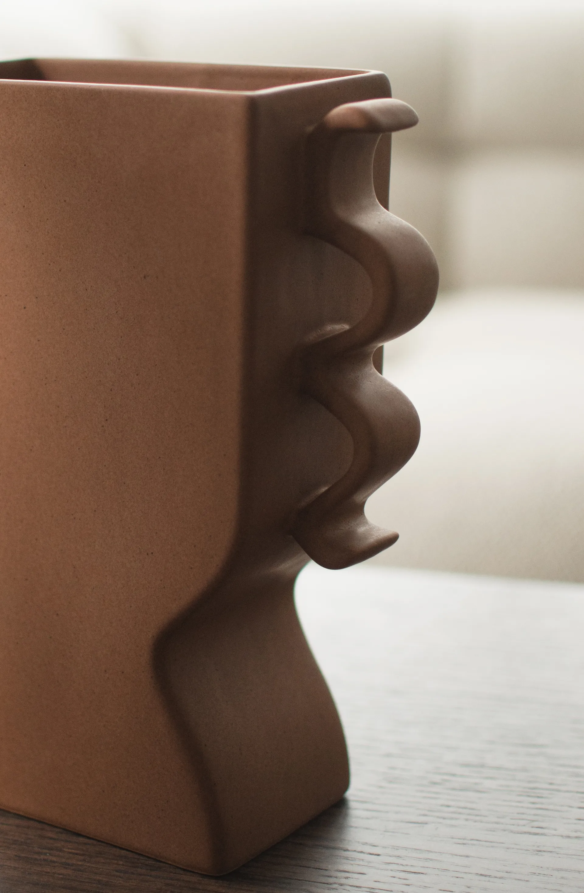 Vaso Flat 33 cm, Marrone DBKD