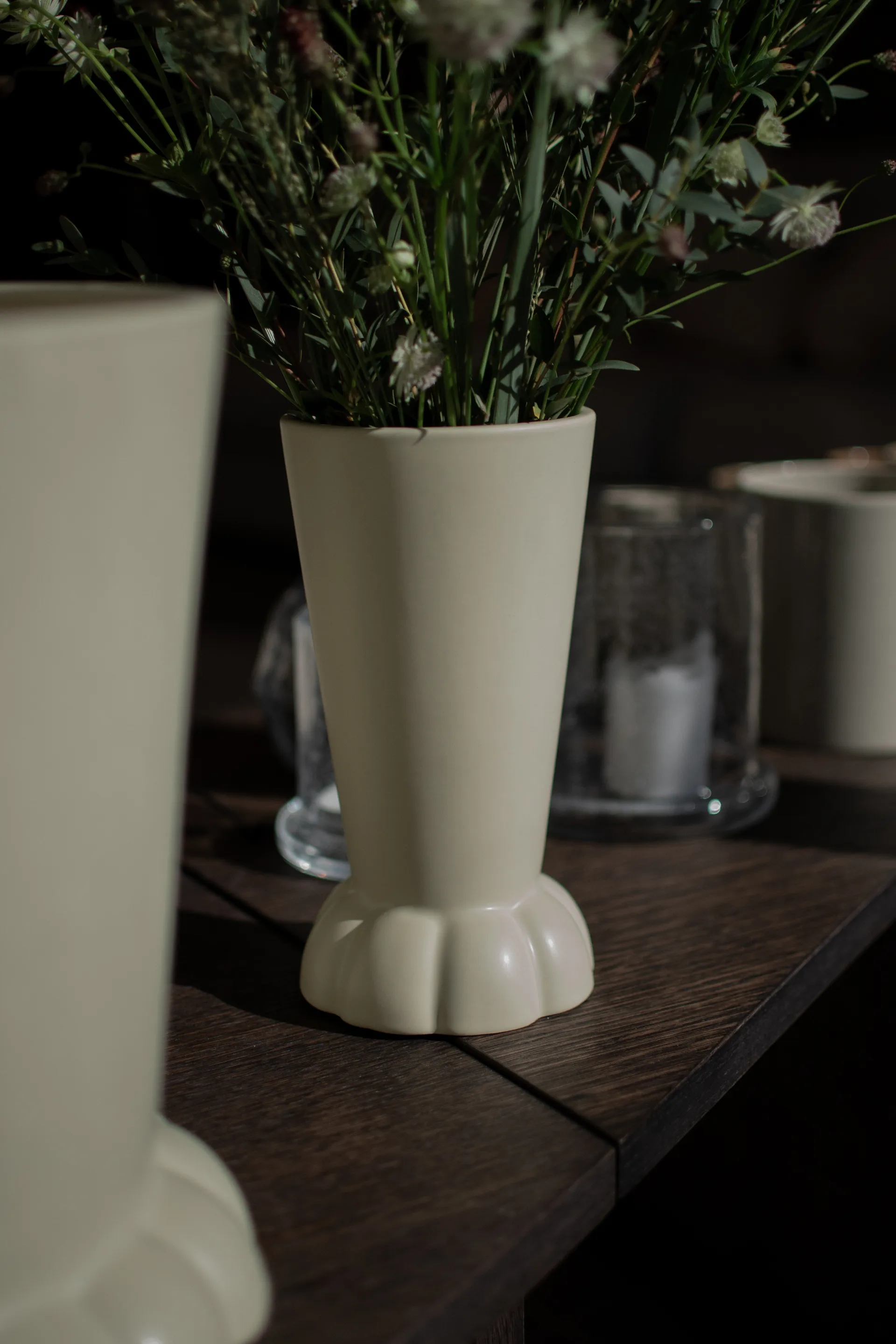 Vaso Flora 22 cm, Crema DBKD