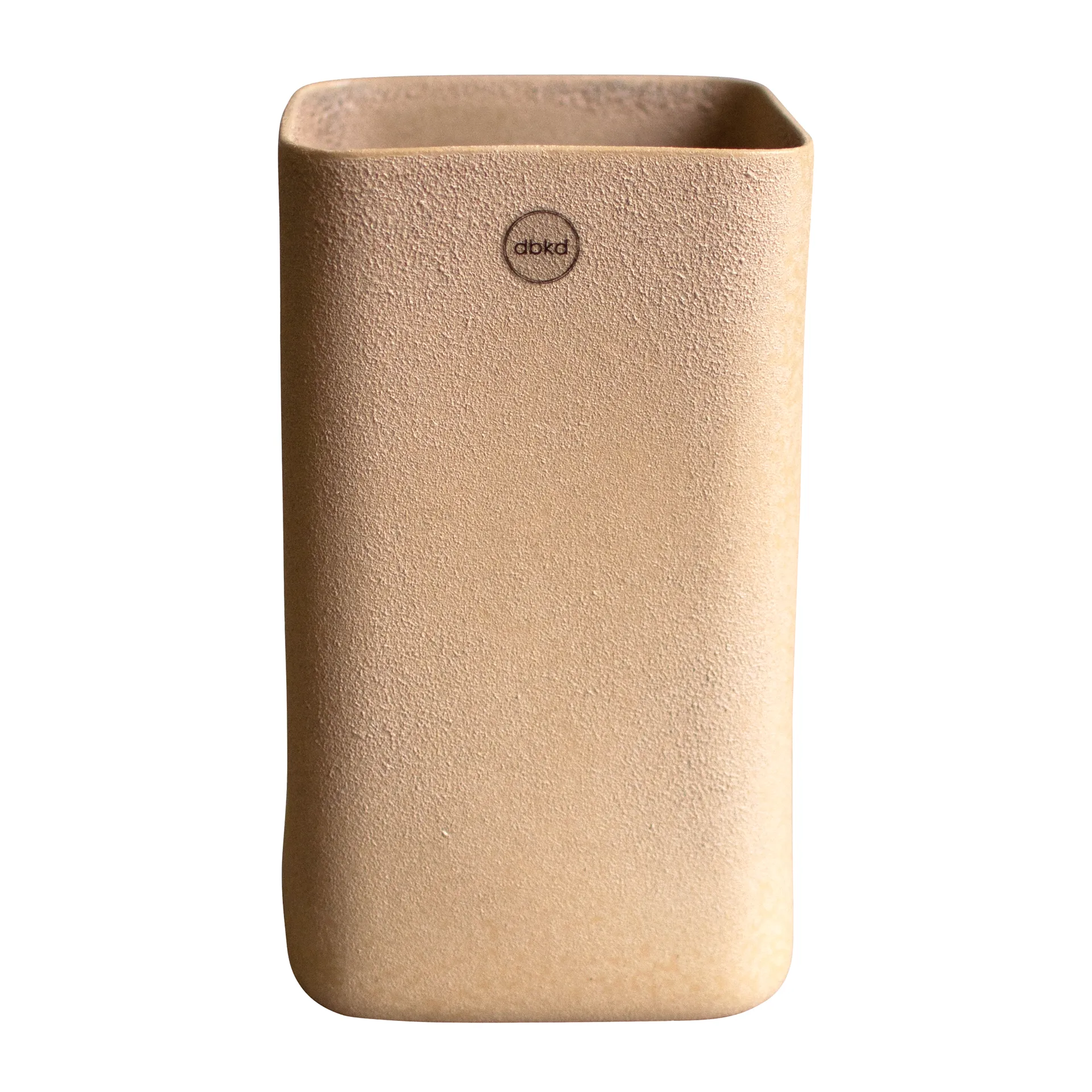 Vaso grande Cube Ø 13 cm, Sand DBKD