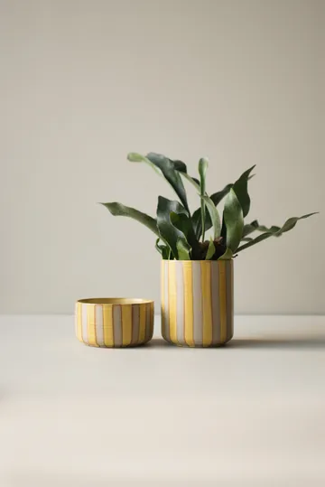 Vaso Line Ø14x16 cm - Giallo - DBKD