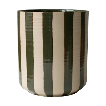 Vaso Line Ø14x16 cm - Stripe Green - DBKD