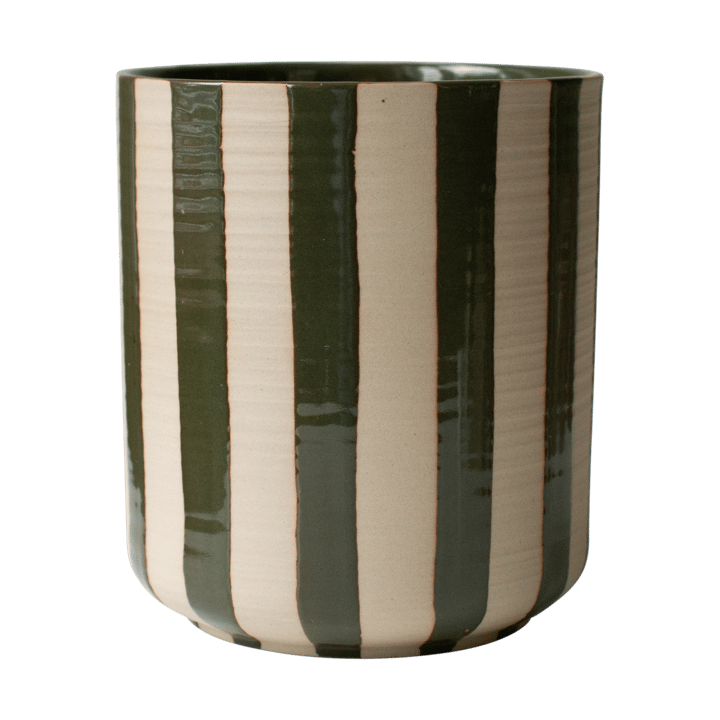 Vaso Line Ø14x16 cm - Stripe Green - DBKD
