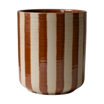 Vaso Line Ø14x16 cm - Stripe nougat - DBKD