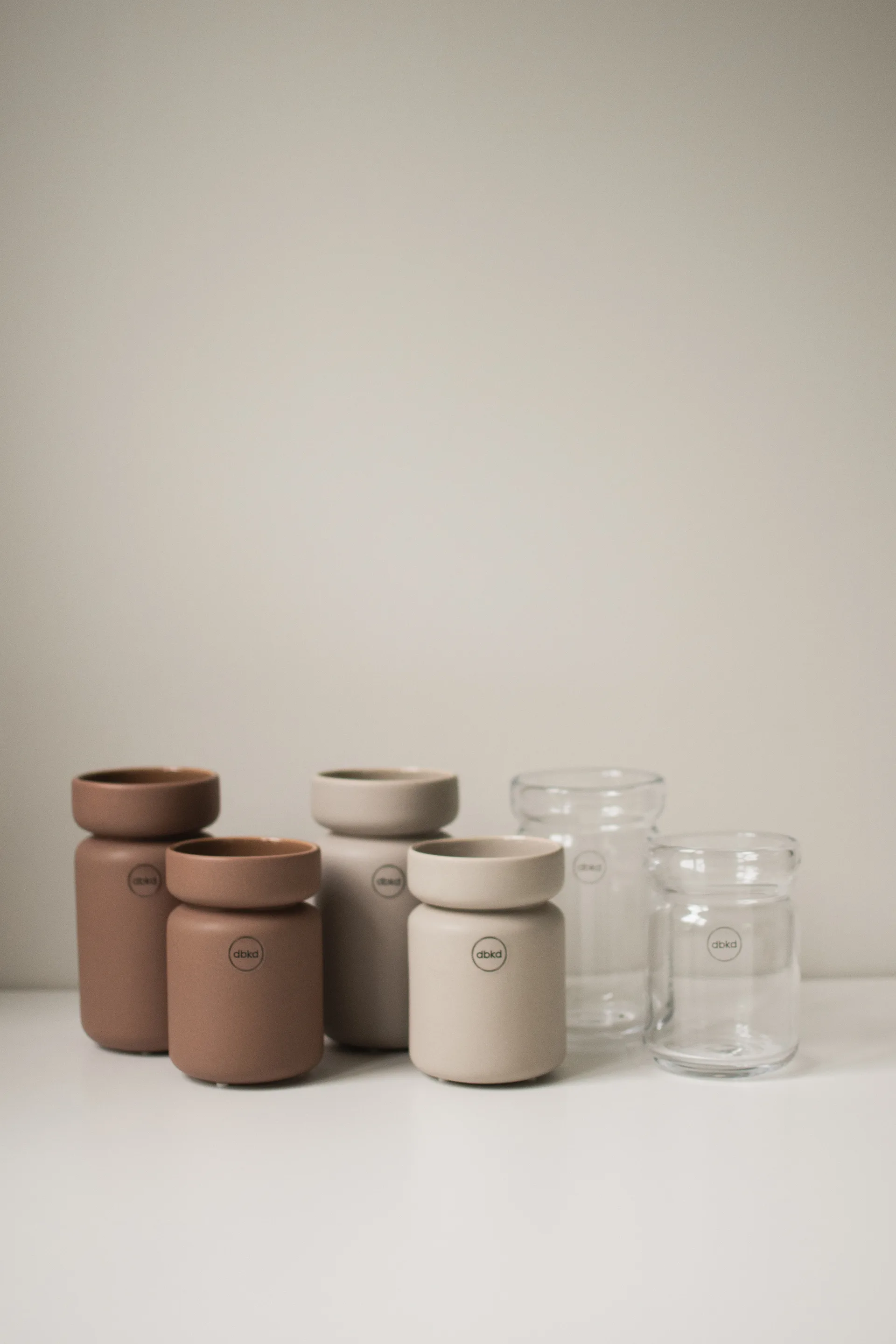 Vaso Neck, Nocciola, Ø8x12 cm DBKD